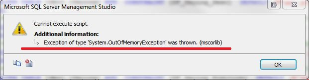 Out of Memory Exception