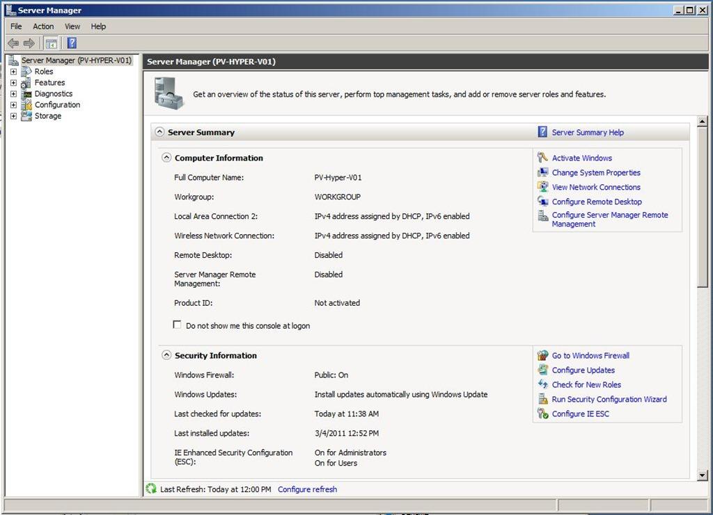améliorer la sécurité en ligne dans Windows 2008