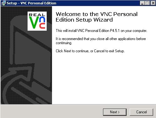 free vnc server windows 2008